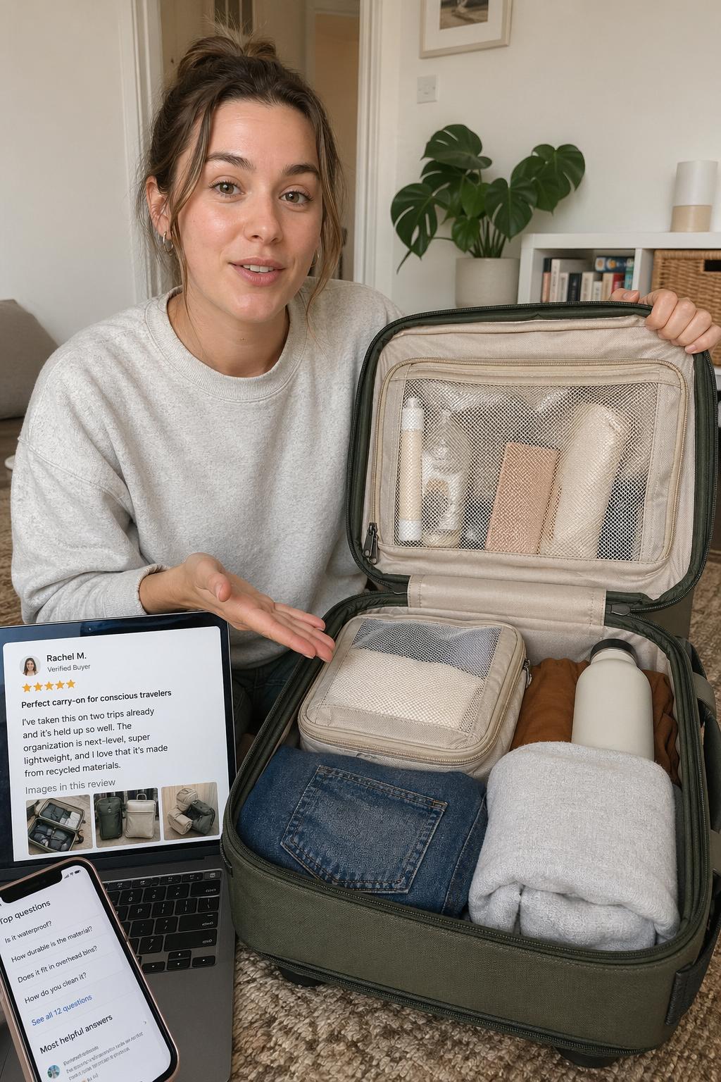 Creator-Review eines nachhaltigen Handgepäck-Koffers