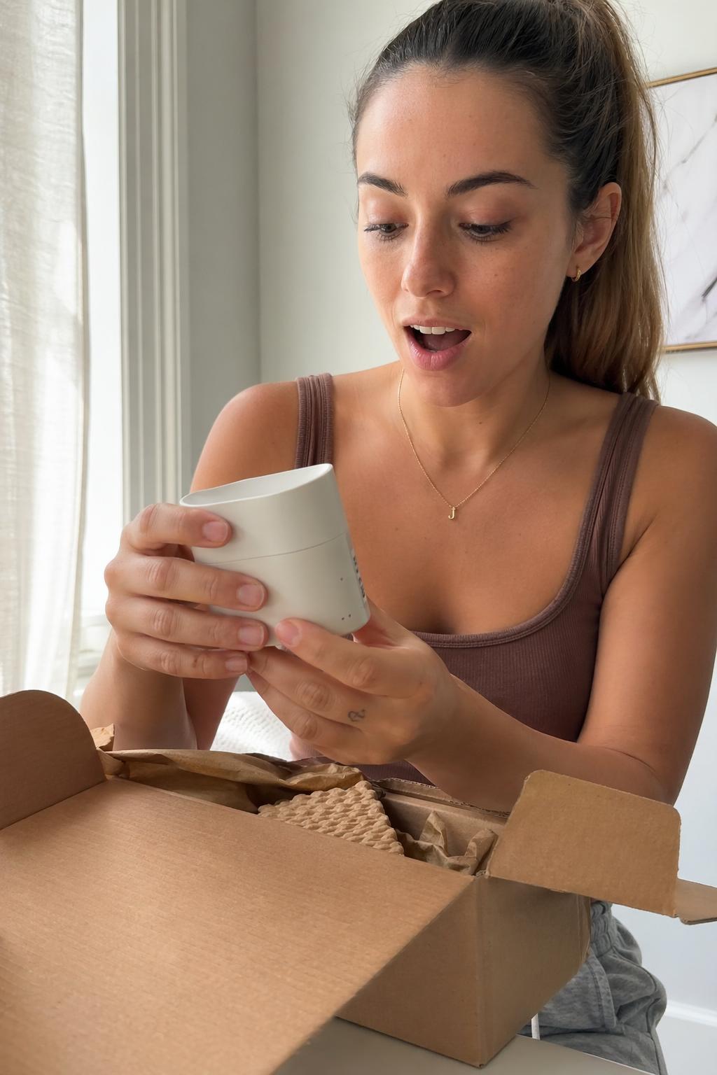 UGC-распаковка для только что открытого продукта