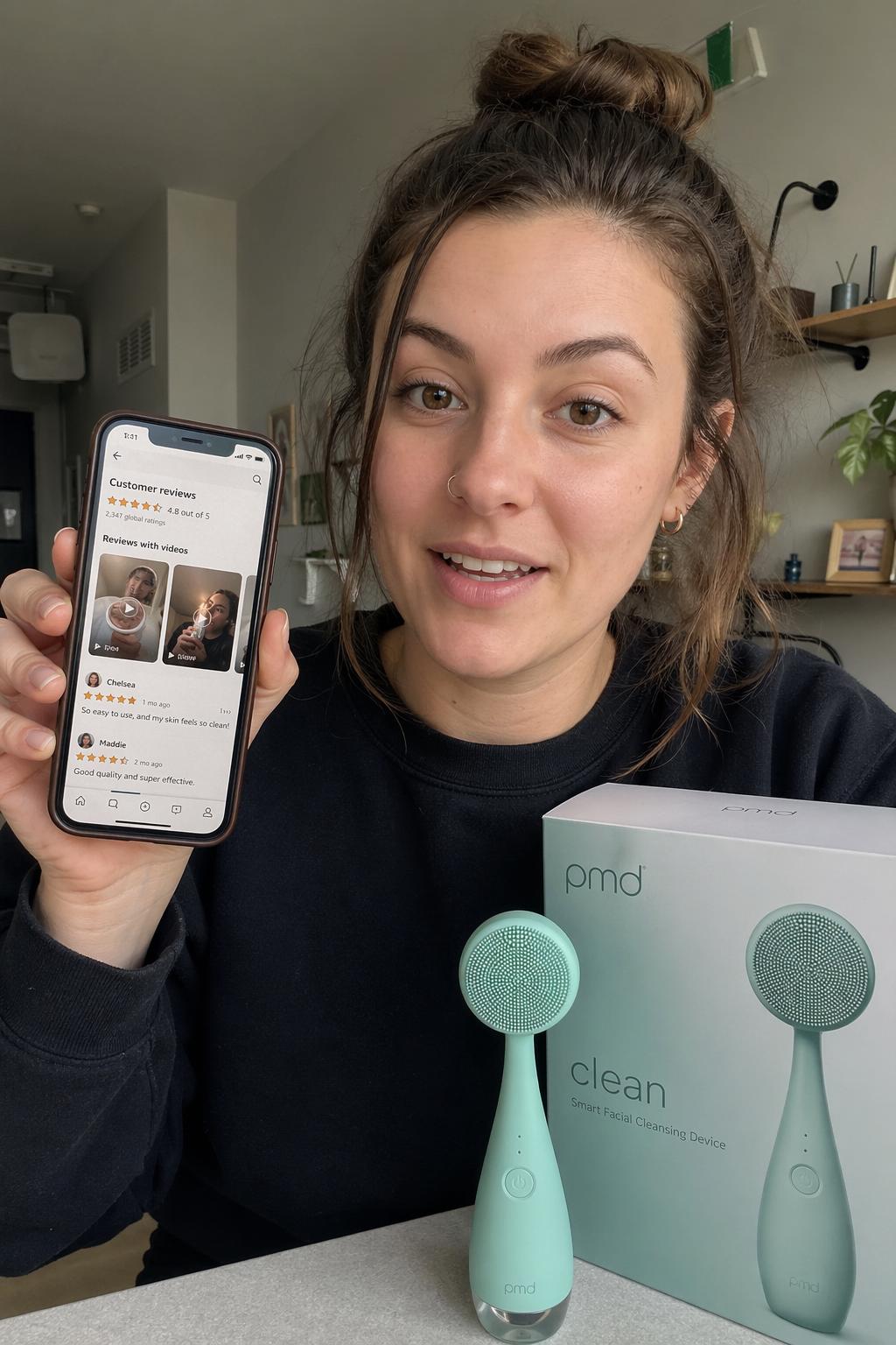 Creator-Testimonial zu Foto- und Videoreviews, die Käufe fördern