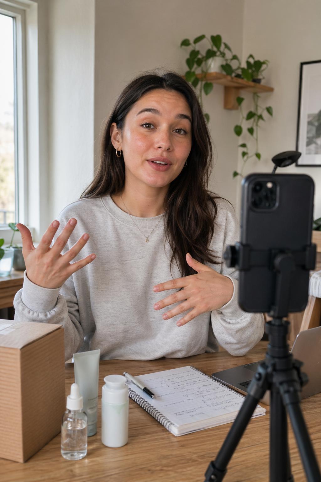 Разговорное UGC-объяснение в формате talking head, снятое на телефон