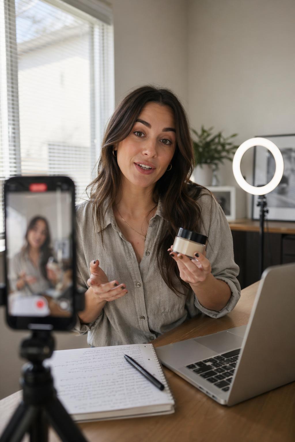 Креатор объясняет UGC в разговорном видео, снятом на телефон